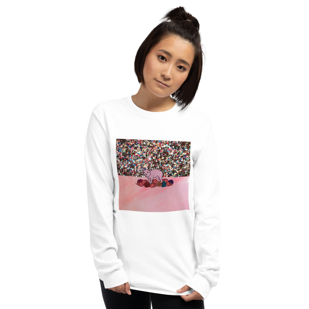 Glitter Piggy Long Sleeve Shirt