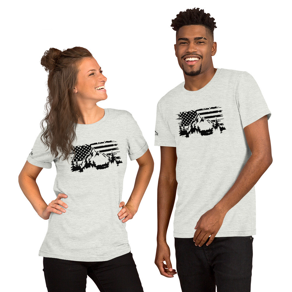 EverCrest Old Glory Wilderness Unisex T-Shirt (Light Colors)