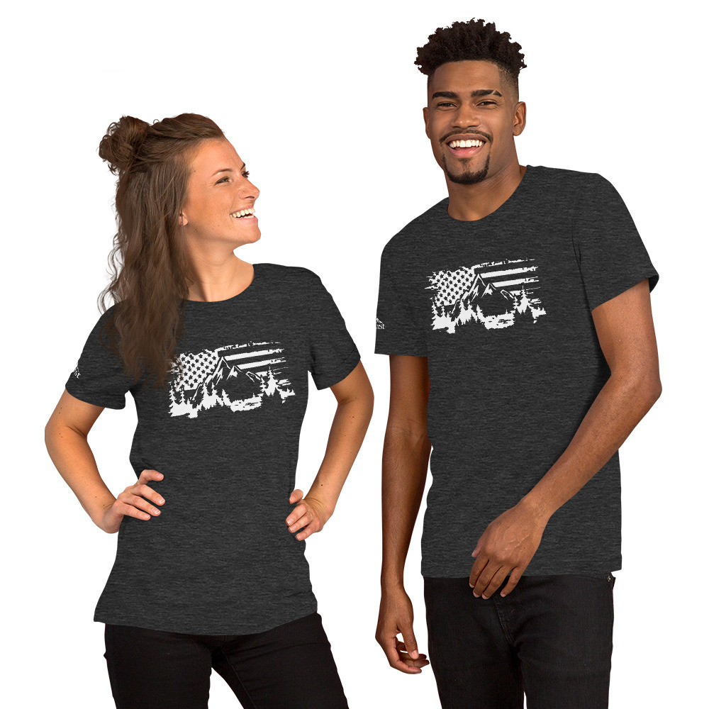 EverCrest Old Glory Wilderness Unisex T-Shirt (Dark Colors)