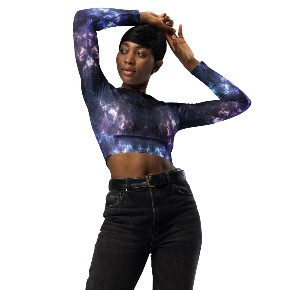 * The Universe in a long-sleeve crop top