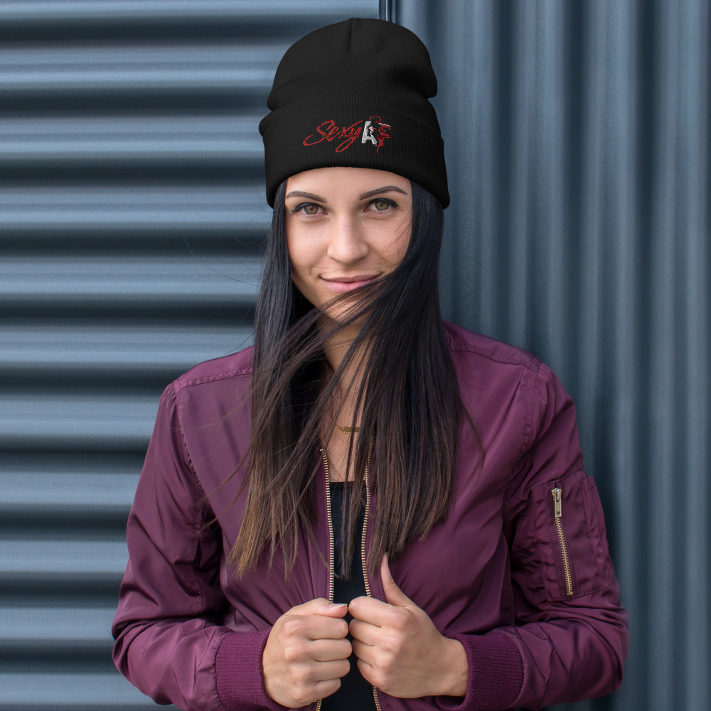 Embroidered Beanie Sexy AF