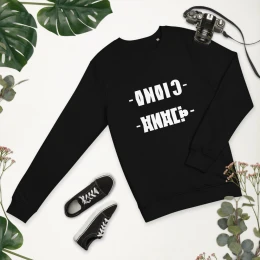 Unisex organic sweatshirt RUSSIAN LETTER