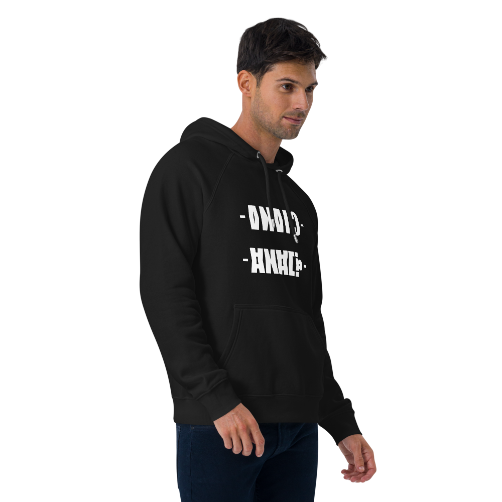 Unisex eco raglan hoodie RUSSIAN LETTER