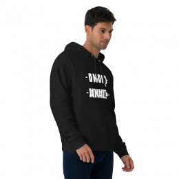 Unisex eco raglan hoodie RUSSIAN LETTER