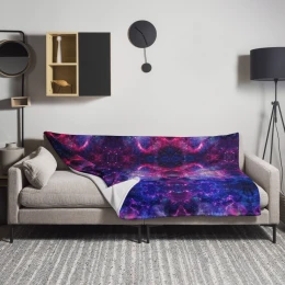 Throw Blanket Galaxy Triangle