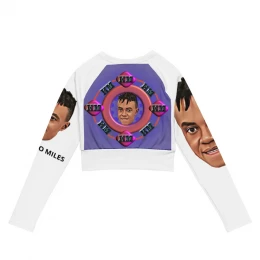 long-sleeve crop top