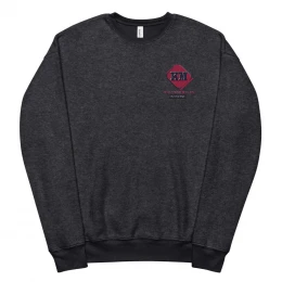 Unisex sueded fleece sweatshirt
