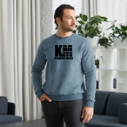 Unisex sueded fleece sweatshirt
