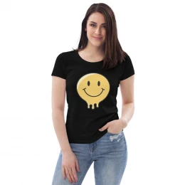 melting from happiness Women's fitted eco tee