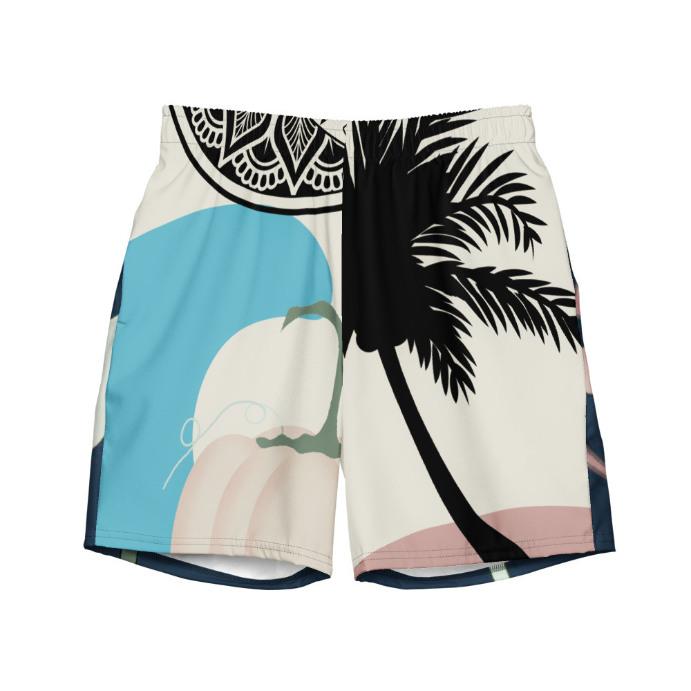 All-Over Print Recycled Swim Trunks