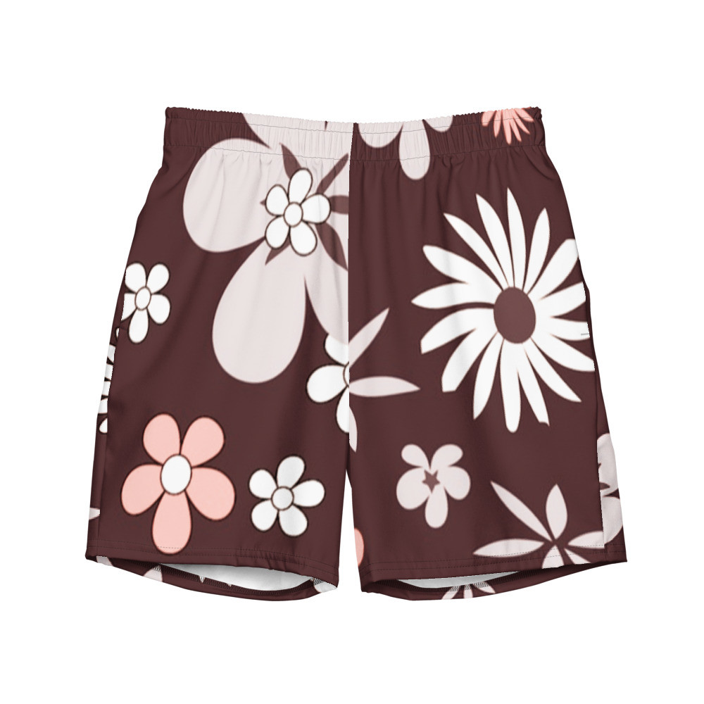 All-Over Print Recycled Swim Trunks