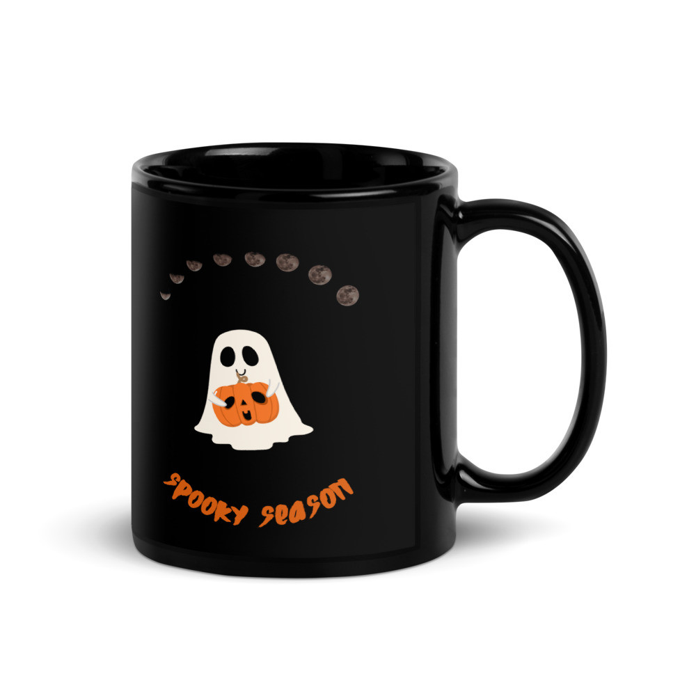 Black Halloween Mug
