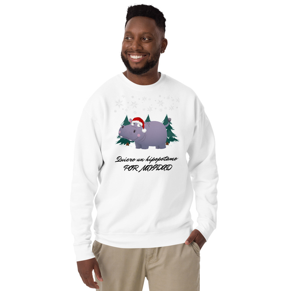 Unisex Sweatshirt - Quiero un hipopótamo por Navidad