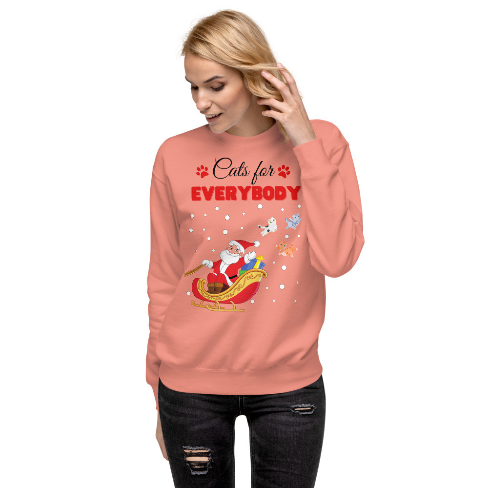 Unisex Premium Sweatshirt - Christmas - Cats for everybody