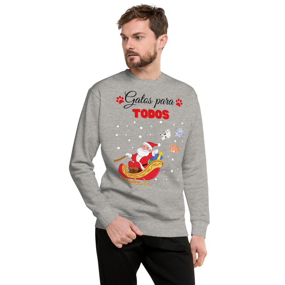 Unisex Premium Sweatshirt - Navidad - Gatos para todos