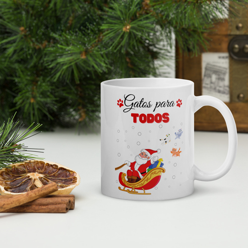 Taza de Navidad - Gatos para todos