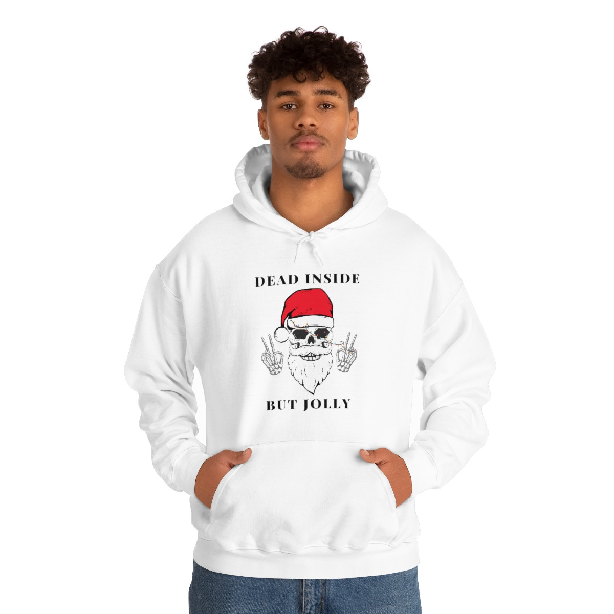 Christmas Hoodie - Dead Inside But Jolly