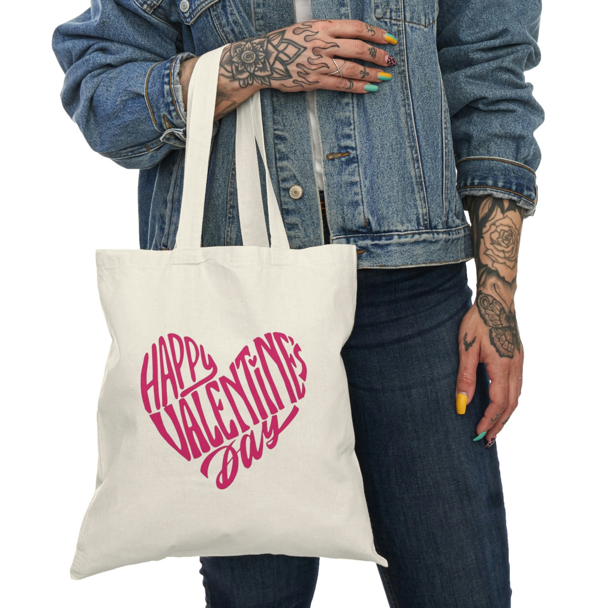 Natural Tote Bag - Happy Valentine´s Day