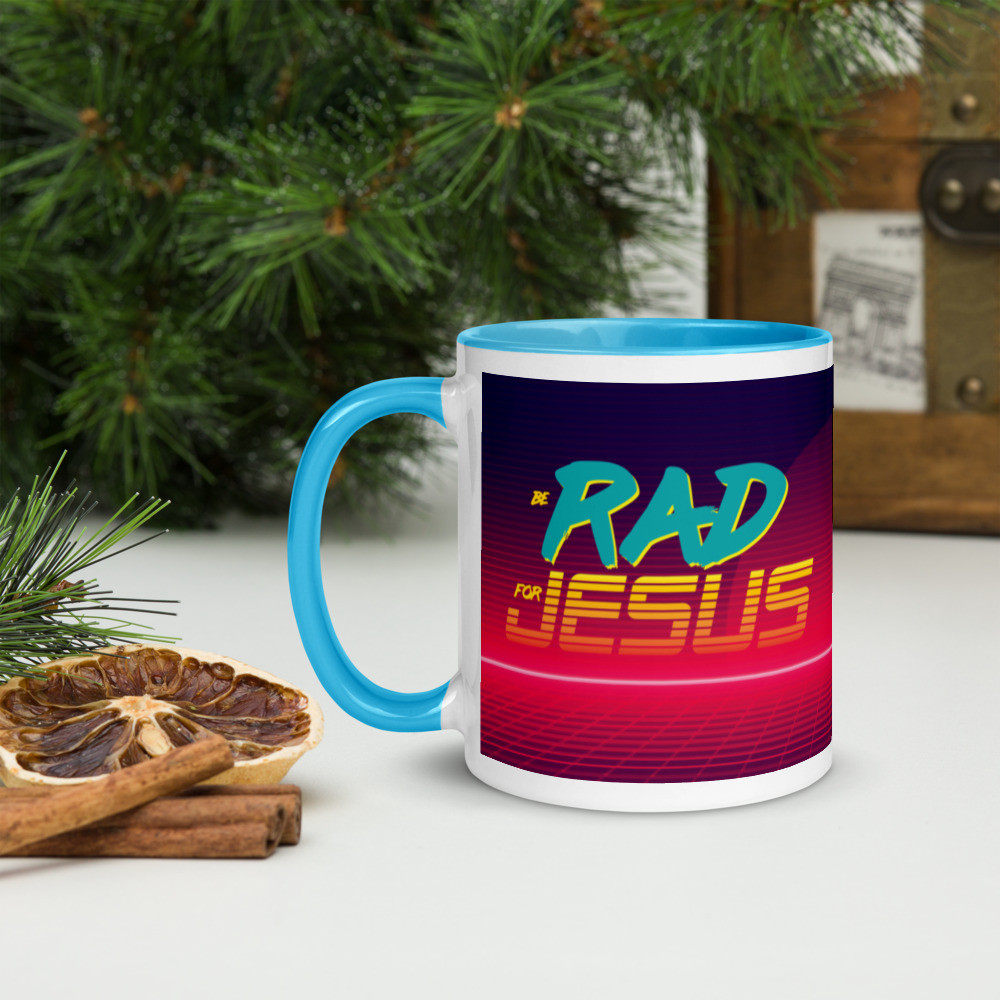 Be RAD Mug with Blue Inside