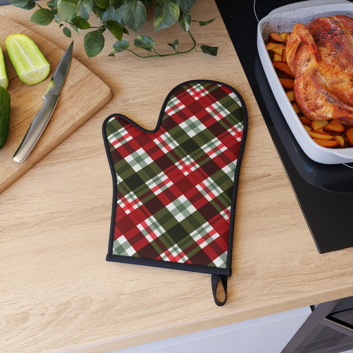 Oven Glove Christmas pattern