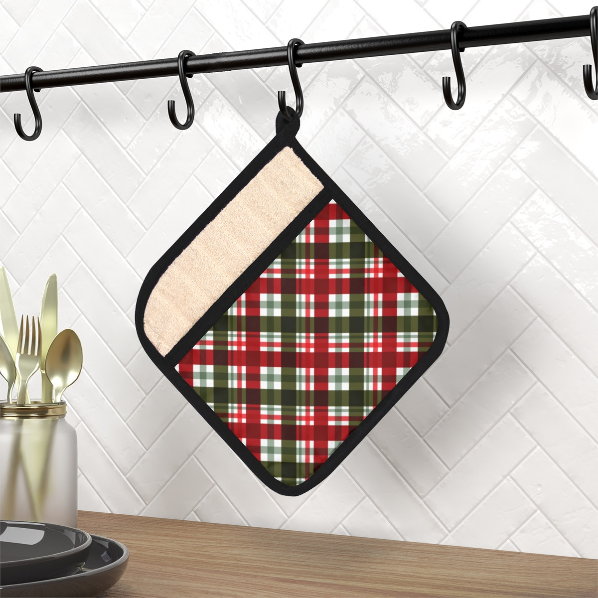Pot Holder with Pocket Christmas decoration