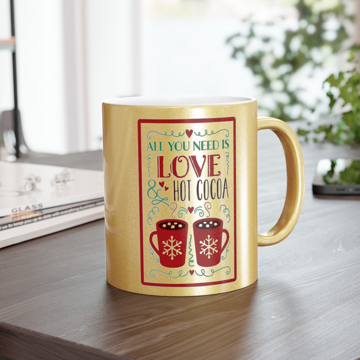 Metallic Mug (Silver\Gold) Hot cocoa