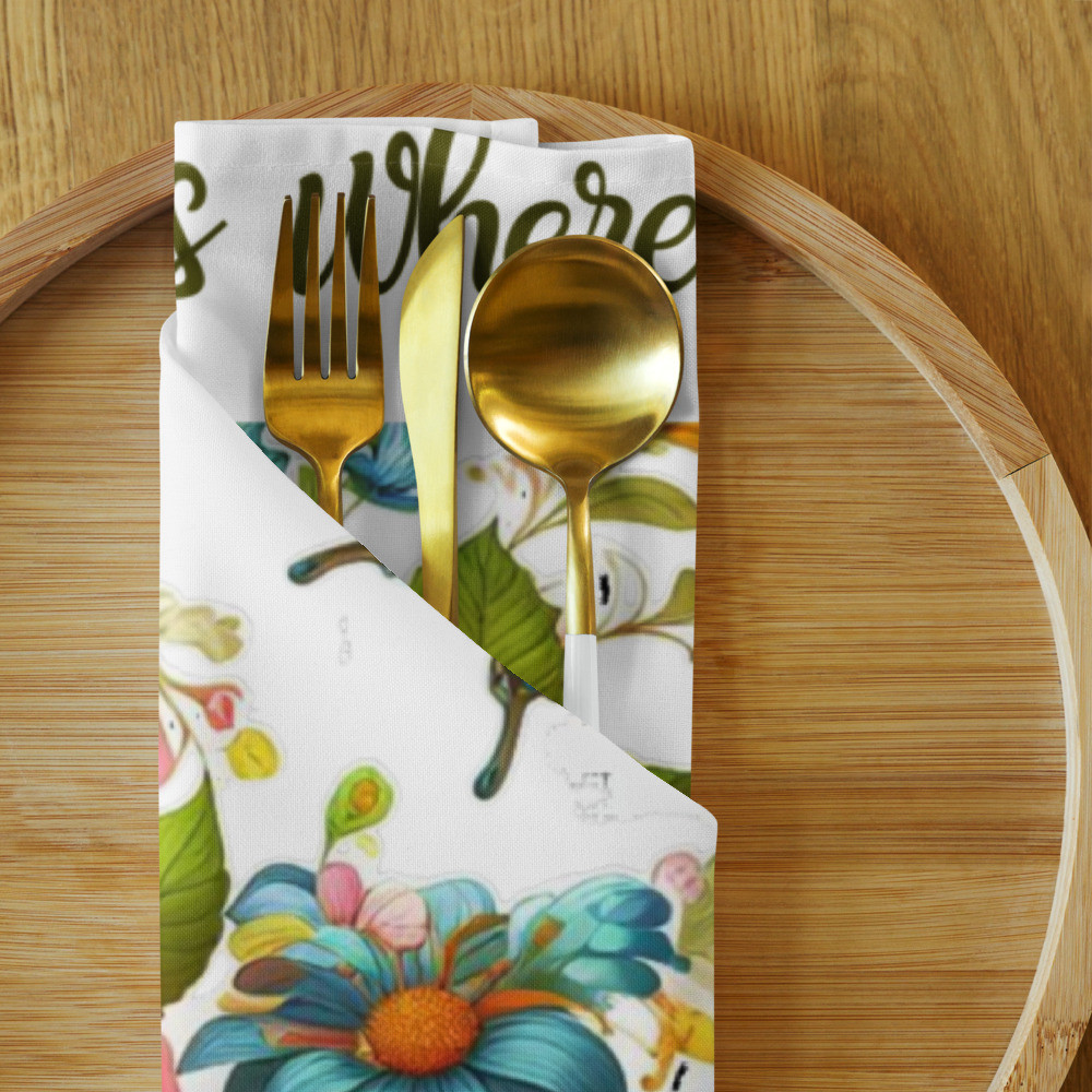 Cloth napkin set Spring Decoration