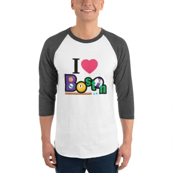 3/4 sleeve raglan shirt
