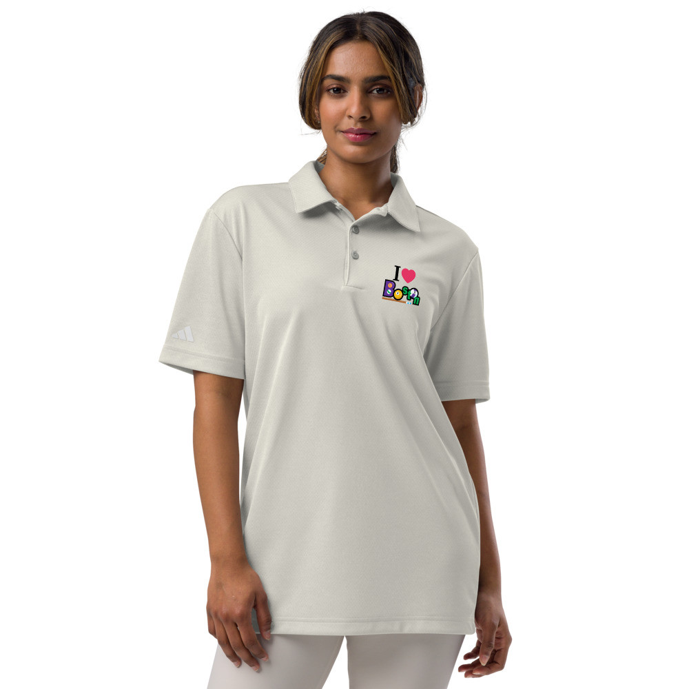 adidas space-dyed polo