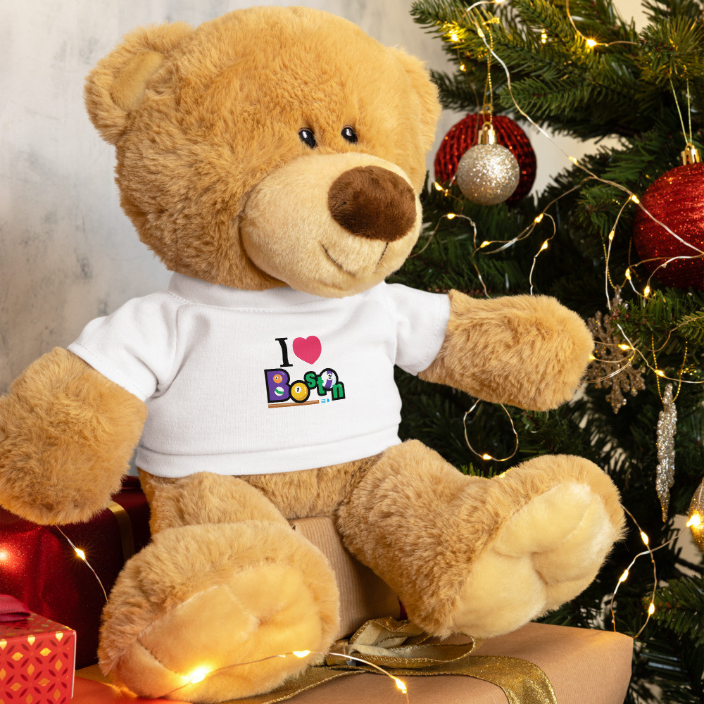 Teddy Bear with T-shirt - The Cuddliest Boston-Themed Gift!
