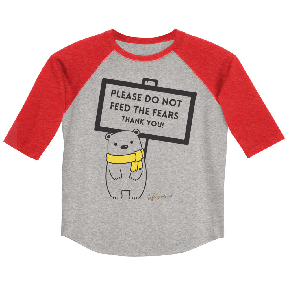 Youth baseball shirt Do Not Feed The Fears