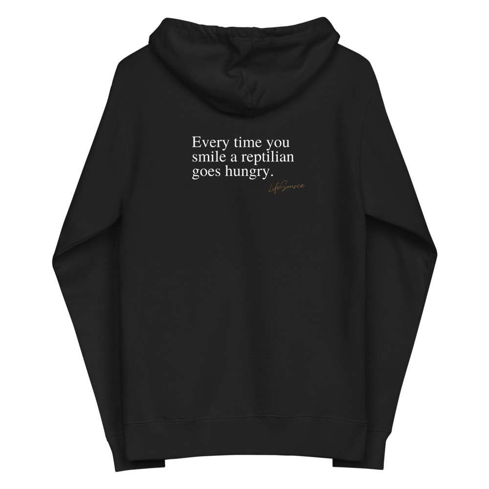 Unisex fleece zip up hoodie