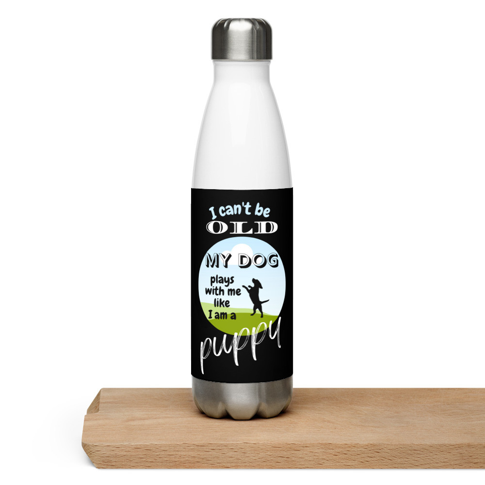 Play like I'm a puppy Stainless Steel Water Bottle