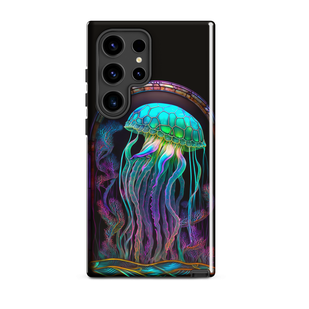 Stained Glass Jellyfish tough case for Samsung