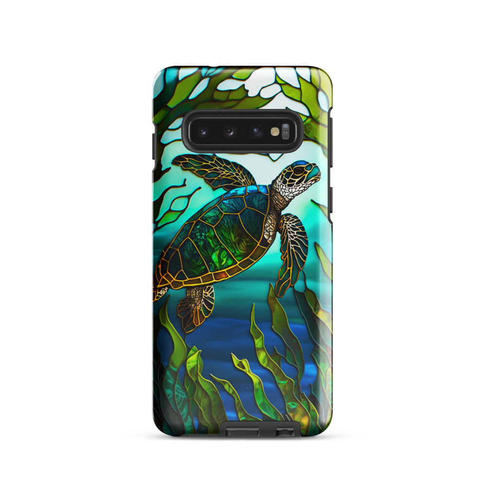 Stained Glass Sea Turtle on Tough case for Samsung®
