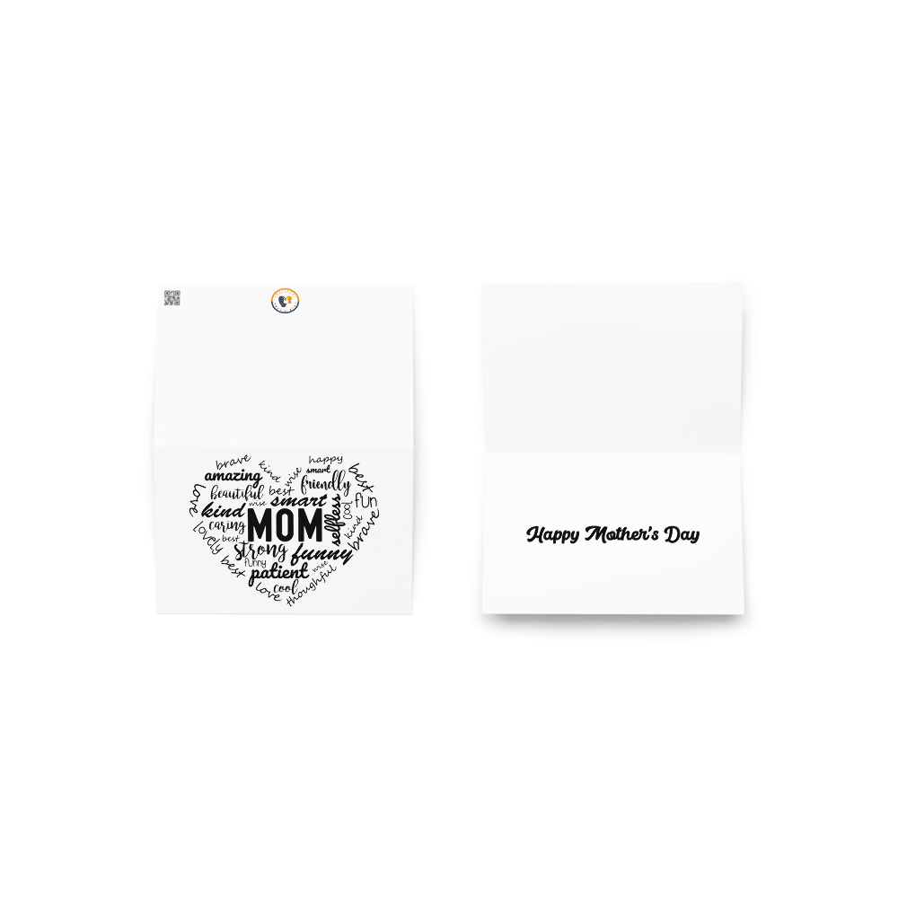 Mom Words Greeting card