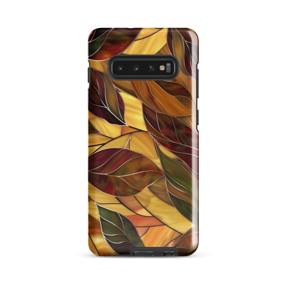Stained Glass Fall Leaves Tough case for Samsung®