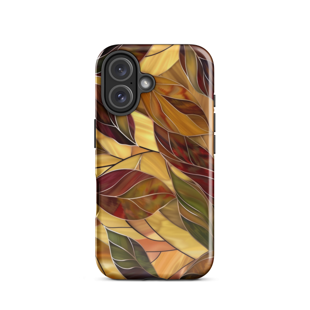 Stained Glass Fall Leaves Tough Case for iPhone®
