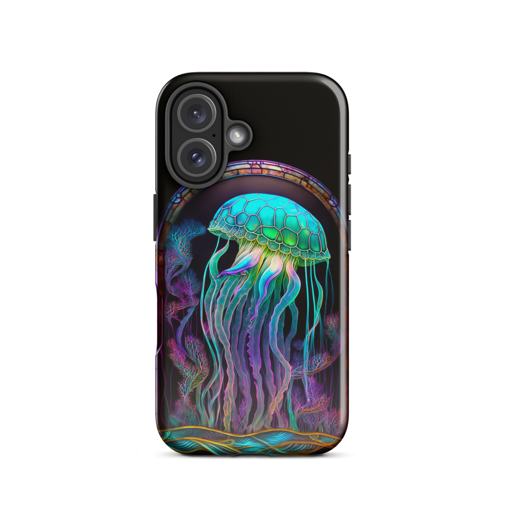 Stained Glass Jellyfish tough case for IPhone