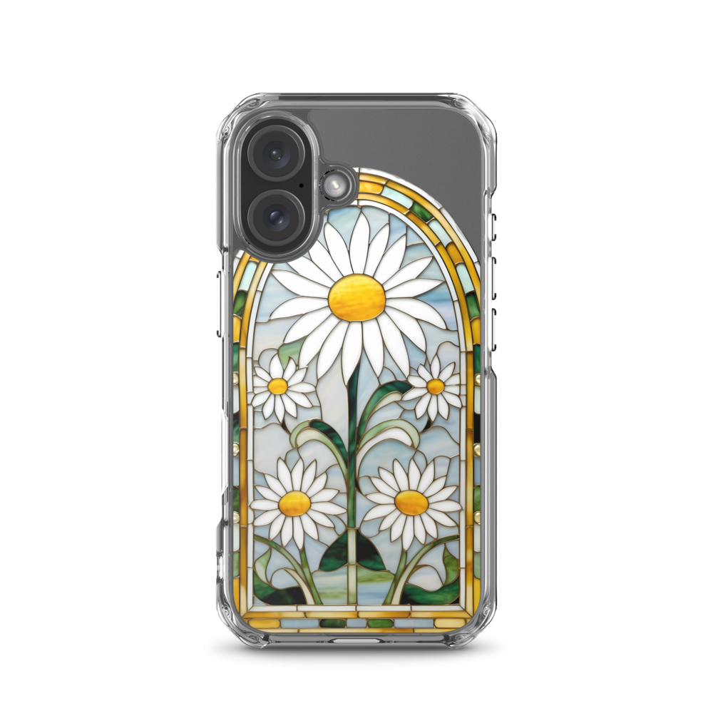 Daisy Stained Glass Clear Case for iPhone®