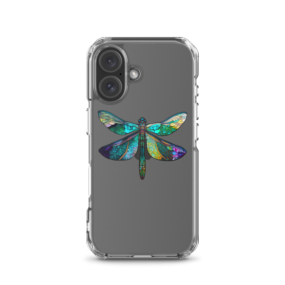 Stained Glass Dragonfly Clear Case for iPhone®
