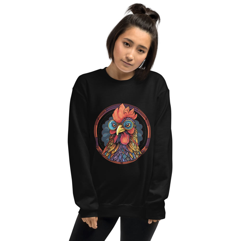Stained Glass Chicken Sweatshirt