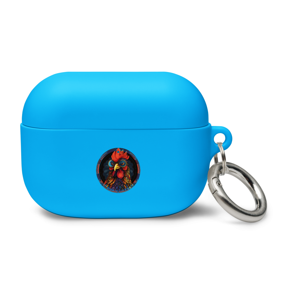 Stained Glass Chicken Rubber Case for AirPods®