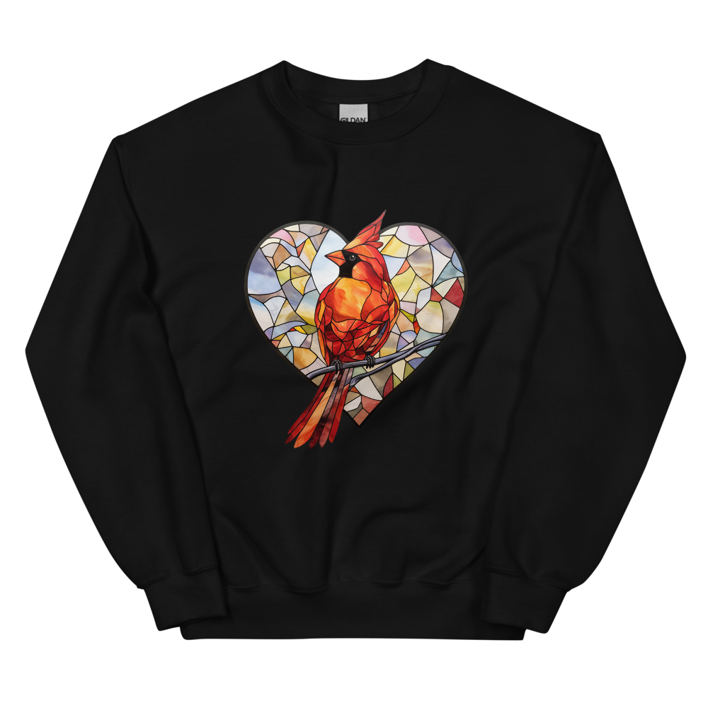 Stained Glass Cardinal Sweatshirt