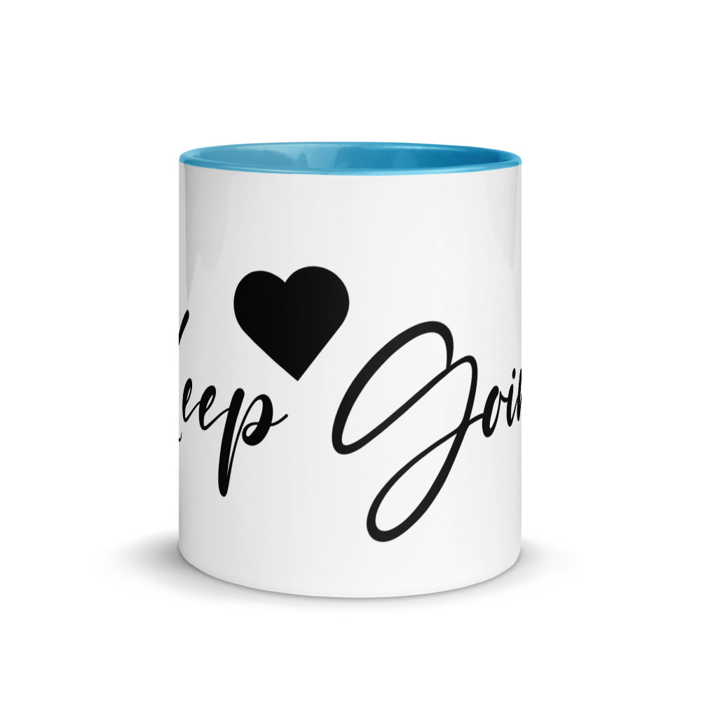 Keep Going Mug with Color Inside
