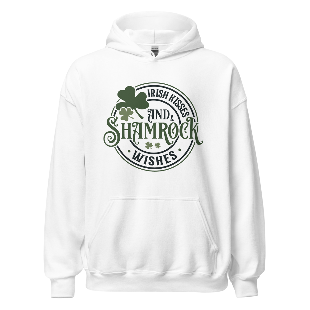 Irish Kisses and Shamrock Wishes Hoodie