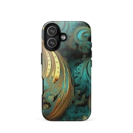 Teal Paisley Tough Case for iPhone®