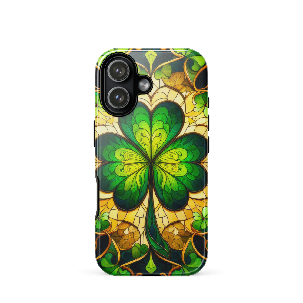 Shamrock Stained Glass Tough Case for iPhone®