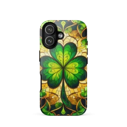 Shamrock Stained Glass Tough Case for iPhone®