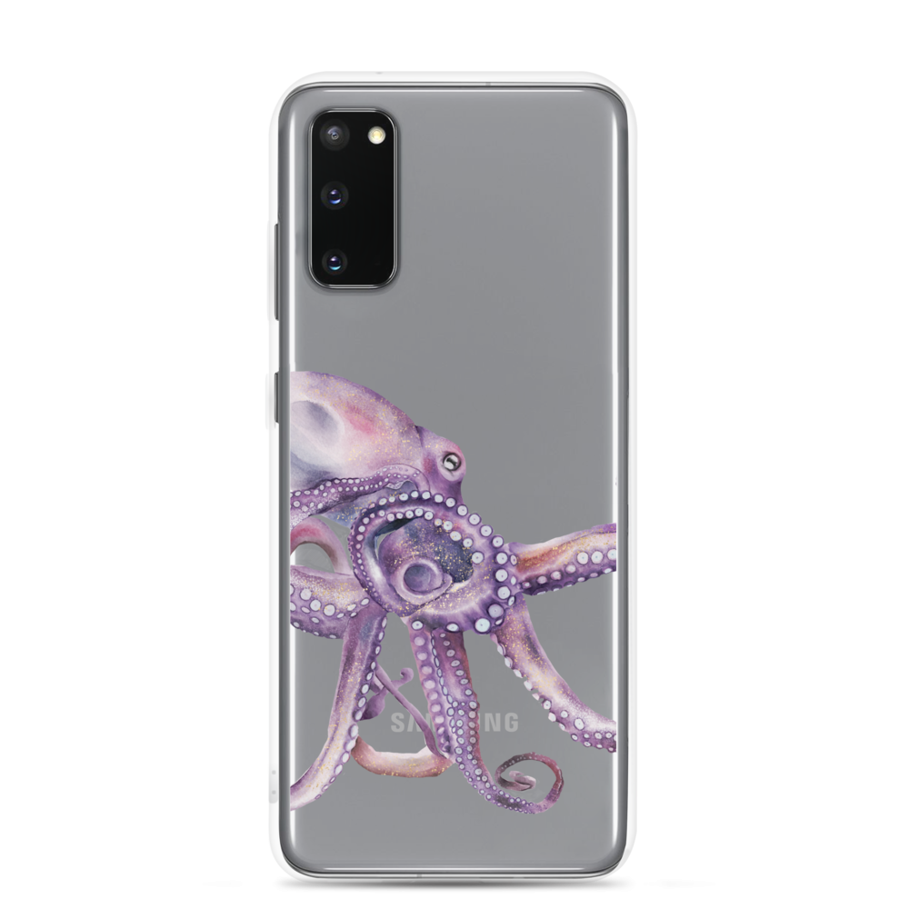 Watercolor Octopus Clear Case for Samsung®